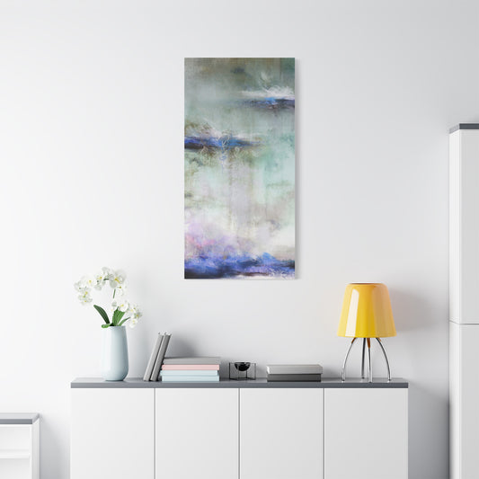 been here before | Serene Abstract Landscape Painting | Matte Canvas, Stretched