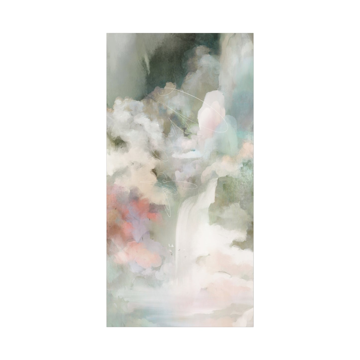 Devotional | Japanese Inspired Landscape Painting | Matte Canvas, Stretched, 1.25"D